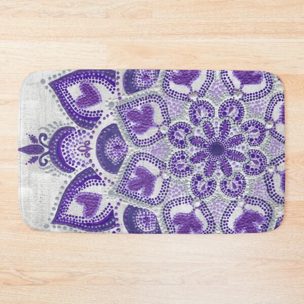 Item preview, Purple silver and white Mandala 1 of 2  designed and sold by Dreamweaver Mandalas.