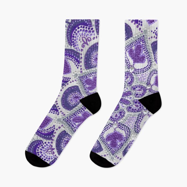 Item preview, Purple silver and white Mandala 1 of 2  designed and sold by ElexisND.
