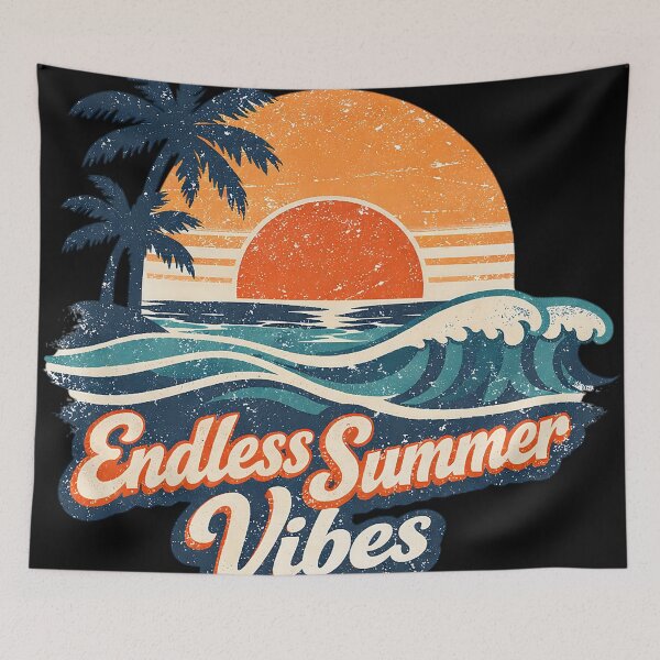 Item preview, Endless Summer Vibes Retro Surf Tee – Vintage Beach Sunset T-Shirt designed and sold by SoulenCify.