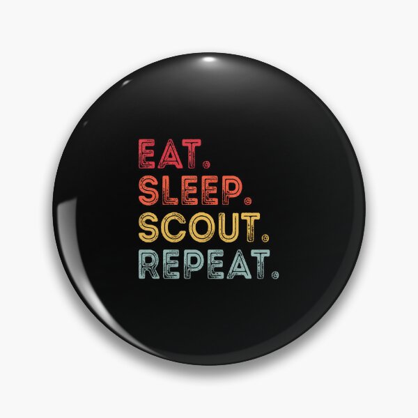 Item preview, Eat Sleep Scout Repeat Retro Vintage Scout For Women Men designed and sold by odemsysyobst.
