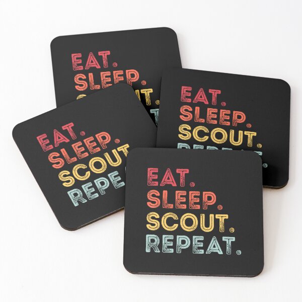 Item preview, Eat Sleep Scout Repeat Retro Vintage Scout For Women Men designed and sold by odemsysyobst.