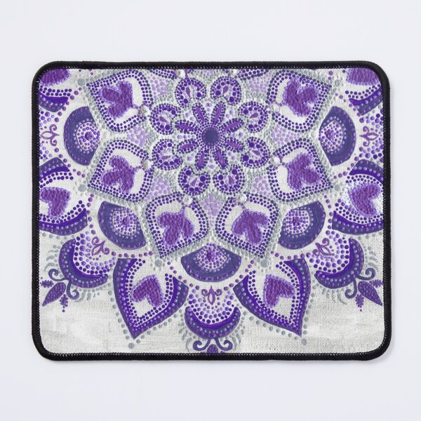 Item preview, Purple Silver and Pearl white Microdot Mandala 1 of 2  designed and sold by ElexisND.