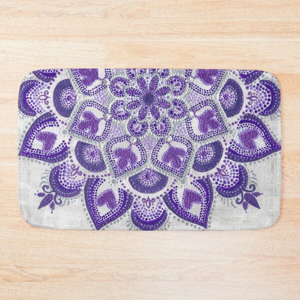 Item preview, Purple Silver and Pearl white Microdot Mandala 1 of 2  designed and sold by ElexisND.