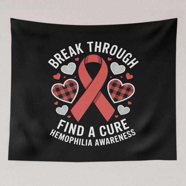 Item preview, Break Through Find A Cure Hemophilia Awareness Ribbon designed and sold by catsdothingz.