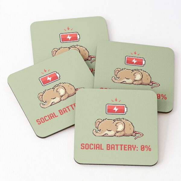 Item preview, A cute baby elephant rat with a dead social battery in pixel world ! designed and sold by Virtual-Studio-Geebaki.