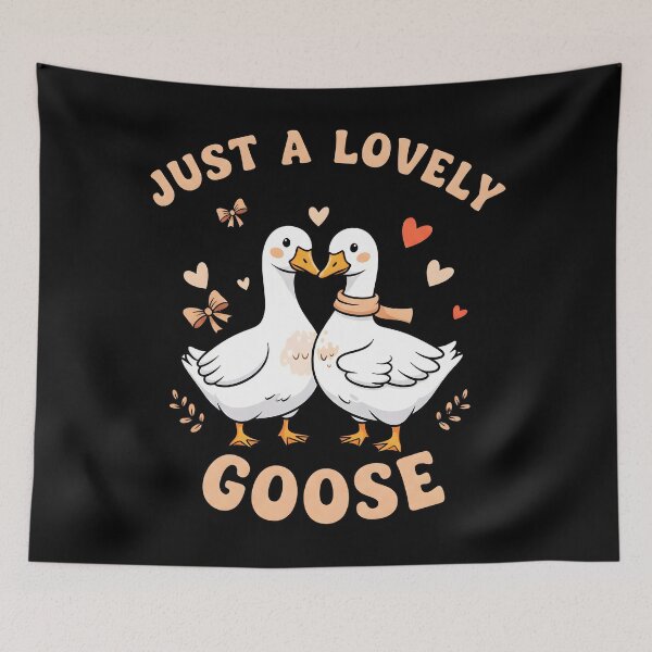 Item preview, Just a Lovely Goose – Cute Funny Goose Illustration Design designed and sold by Teetreasure2.