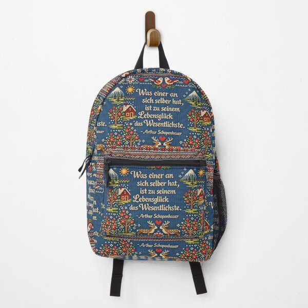 Item preview, Happiness in life, quote by Arthur Schopenhauer designed and sold by Mauswohn.