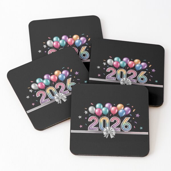 Item preview, 2026 New Year Celebration Greeting Card – Colorful Balloons, Stars, and Festive Design designed and sold by FestivityFinds.