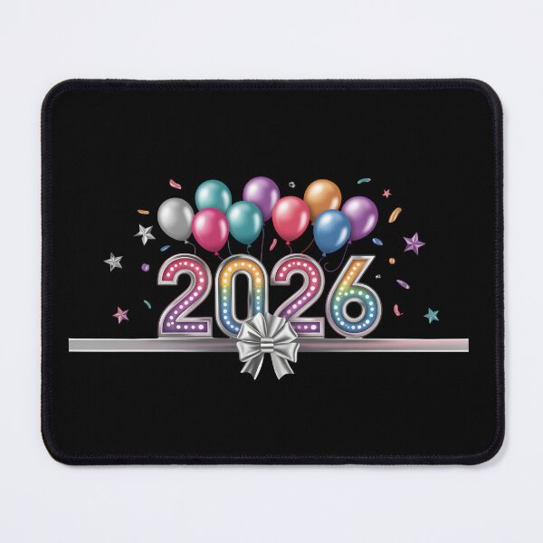 Item preview, 2026 New Year Celebration Greeting Card – Colorful Balloons, Stars, and Festive Design designed and sold by FestivityFinds.
