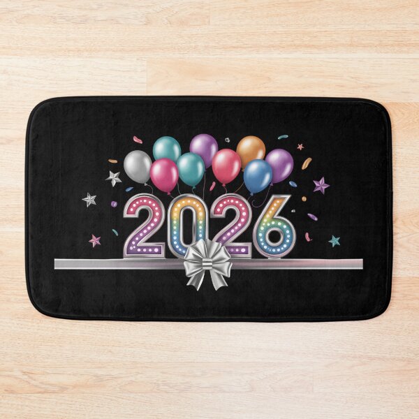 Item preview, 2026 New Year Celebration Greeting Card – Colorful Balloons, Stars, and Festive Design designed and sold by FestivityFinds.