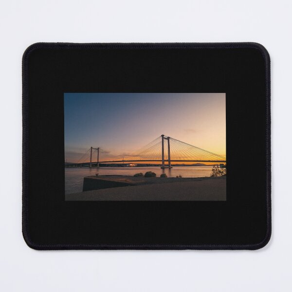 Item preview, Golden Hour Bridge Over Calm River at Sunset designed and sold by GentleWildStudio.