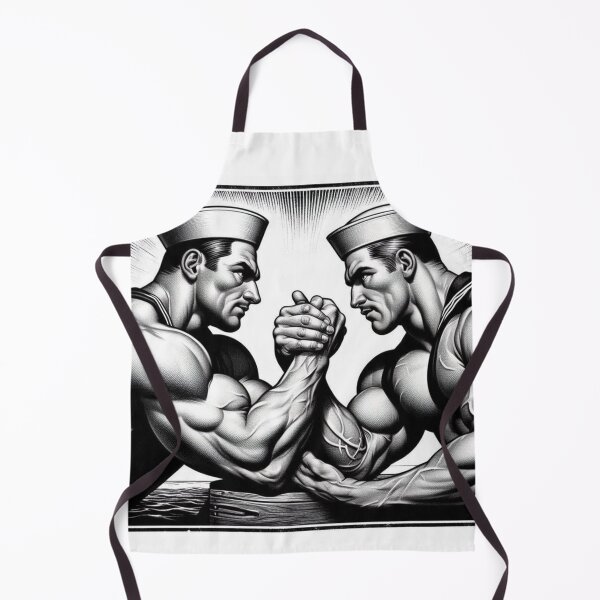 Item preview, Retro Gay Sailors Face Off Gay Pride Graphic Design designed and sold by ItsAKinkThing.