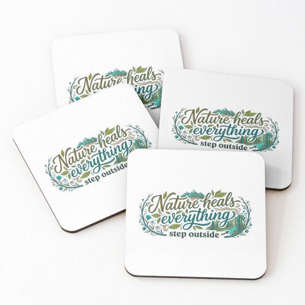 Item preview, Nature Heals Everything | Hiking and Mindfulness Lifestyle designed and sold by typoinspired.
