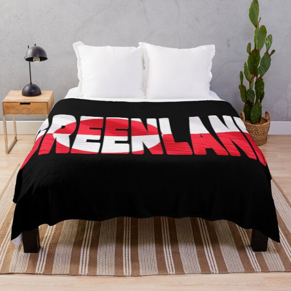 Item preview, GREENLAND - Flag Flying in Wind cut to Letters Souvenir Sticker Shirt designed and sold by Adam Gormley.
