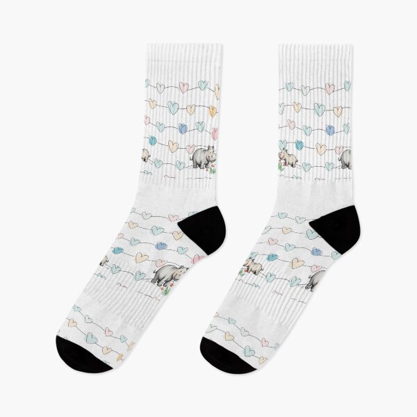 Item preview, Mama Hippo and Baby. Hearts Background. designed and sold by SofikoDesigns.