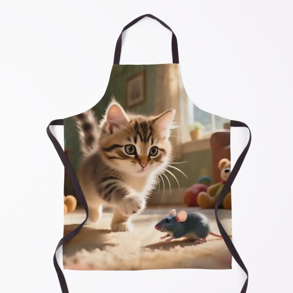 Item preview, A cute kitten chasing a mouse. designed and sold by Nomad-Maynard.