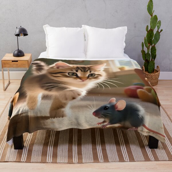 Item preview, A cute kitten chasing a mouse.  designed and sold by Nomad-Maynard.