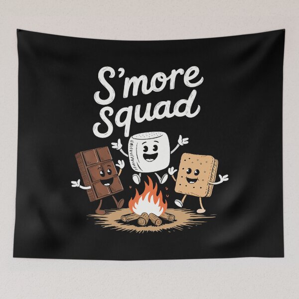 Item preview, S'More Squad Camping Smores Kawaii S'Mores designed and sold by hattazillsu.