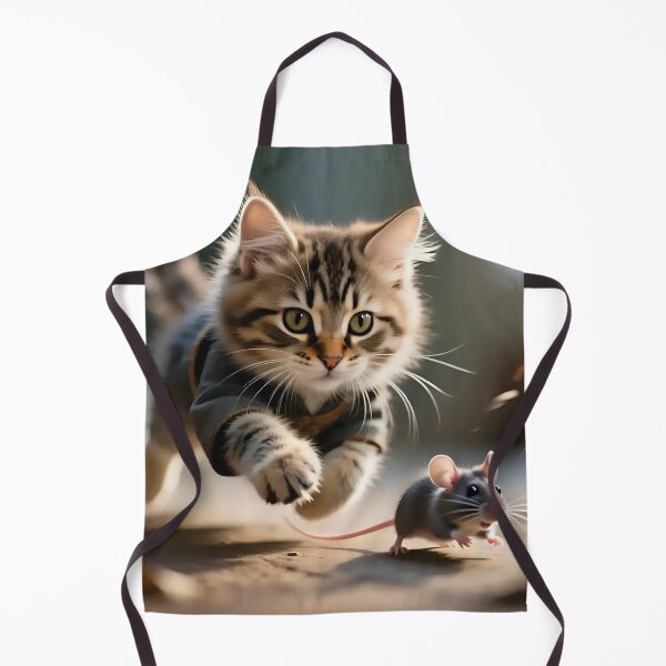Item preview, A cute kitten chasing a mouse. designed and sold by Nomad-Maynard.