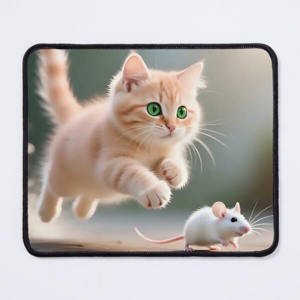 Item preview, A cute kitten chasing a mouse.  designed and sold by Nomad-Maynard.