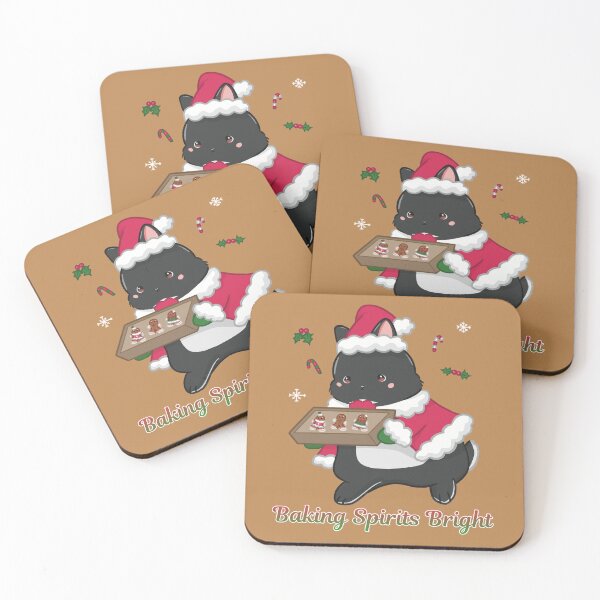 Item preview, Cute Christmas Bunny Baking Gingerbread Man Kawaii Holiday designed and sold by MikaKawaiiArt.