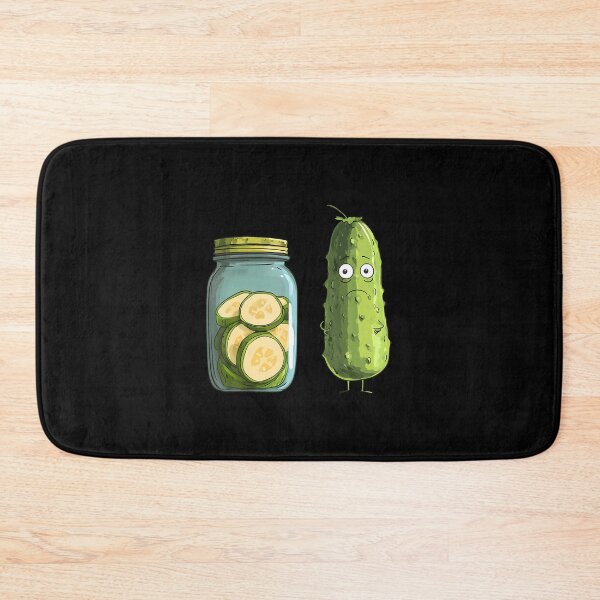 Item preview, Funny Pickle Cartoon Cucumber Jar Of Sliced Pickles designed and sold by kowaldtlbung.