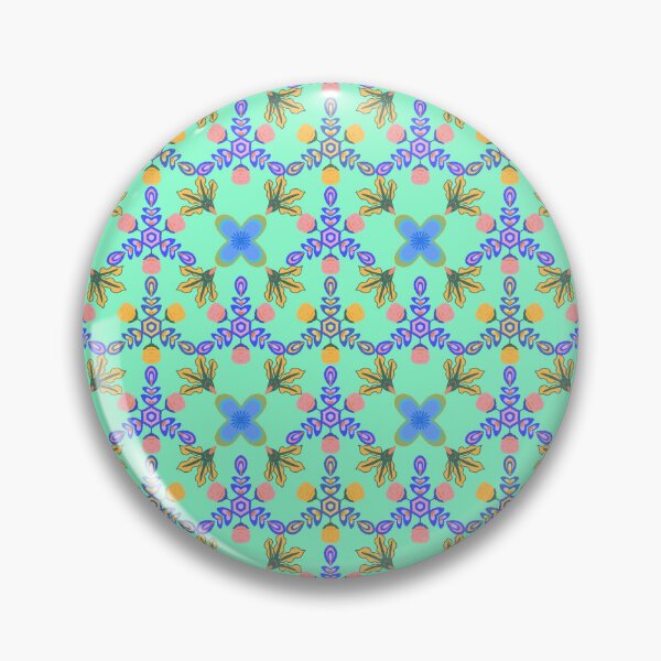 Artikelvorschau, Mint Garden Floral Tile Pattern entworfen und verkauft von thanratdesign.