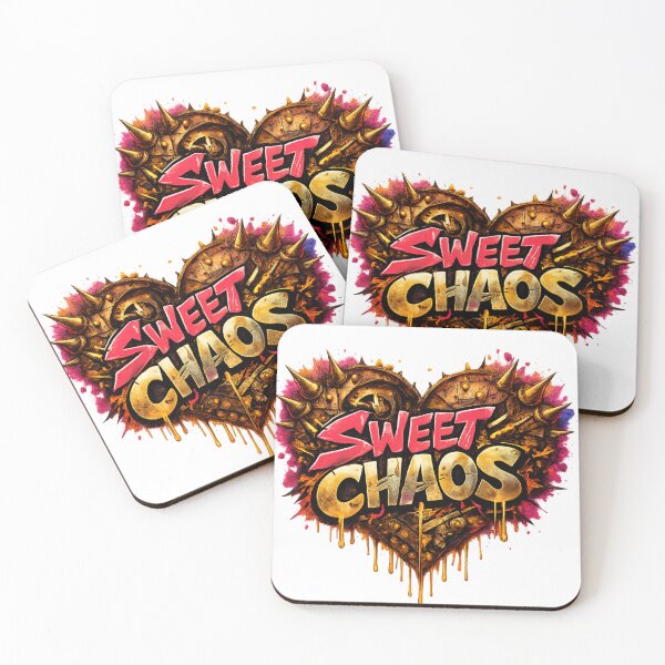 Item preview, Sweet Chaos – Spiked Heart Graffiti Art designed and sold by The Crimson Halo.