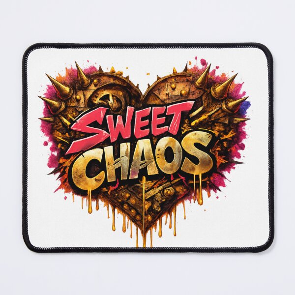 Item preview, Sweet Chaos – Spiked Heart Graffiti Art designed and sold by The Crimson Halo.