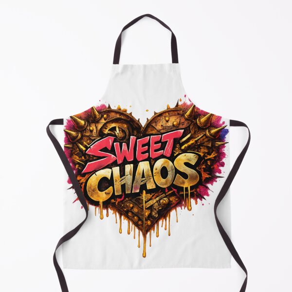 Item preview, Sweet Chaos – Spiked Heart Graffiti Art designed and sold by The Crimson Halo.