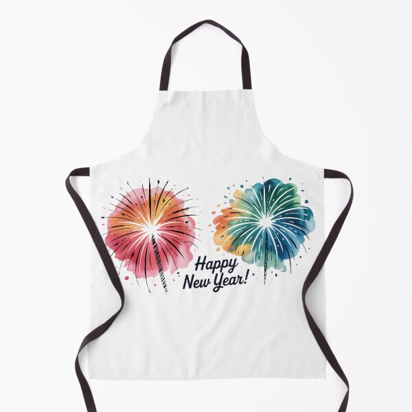 Item preview, Colorful Fireworks Happy New Year 2026 Watercolor Greeting Card Design designed and sold by FestivityFinds.