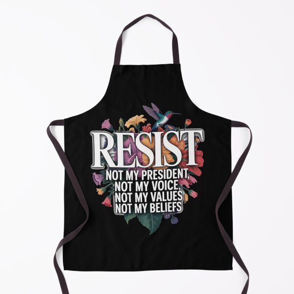 Item preview, Resist Statement Typography with Floral Art and Hummingbird designed and sold by flagylART.
