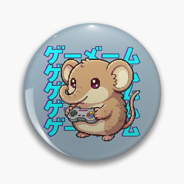 Item preview, cute elephant shrew playing a game in pixel world ! designed and sold by Virtual-Studio-Geebaki.