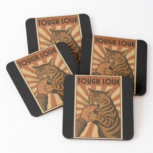 Artikelvorschau, Harte Liebe Vintage Katzenbiss entworfen und verkauft von Nacho Average Designs.
