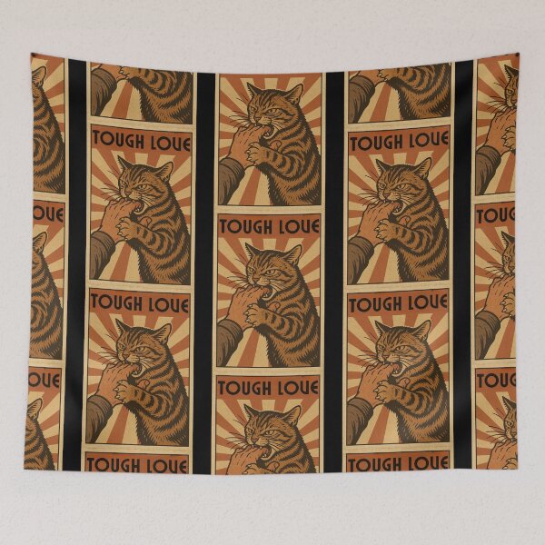 Item preview, Tough Love Vintage Cat Bite designed and sold by Nacho Average Designs.