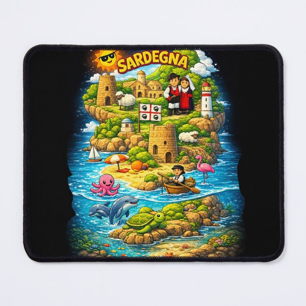 Item preview, Sardegna Fantasy Mediterranean Island – Tradition, Sea and Legend designed and sold by Arte Cartoon From TagTeam Group.