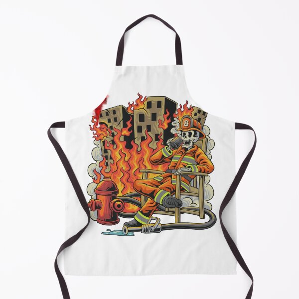 Item preview, Burn City Skeleton — Dark Urban Apocalypse Art designed and sold by Fouziaart08.