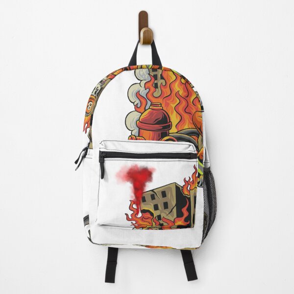 Item preview, Burn City Skeleton — Dark Urban Apocalypse Art designed and sold by Fouziaart08.