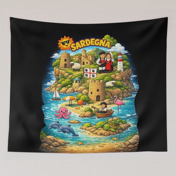 Item preview, Sardegna Fantasy Island – Tradition, Sea and Legend designed and sold by Arte Cartoon From TagTeam Group.