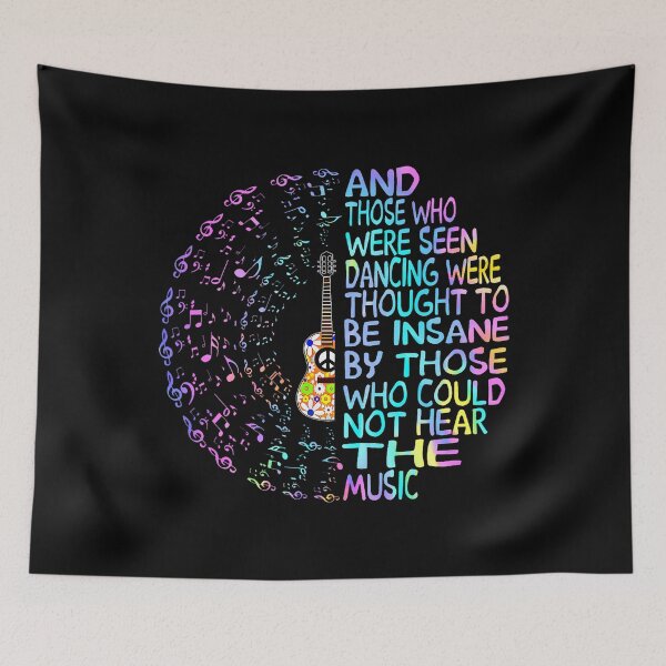 Item preview, Hippie Guitar And Those Who Were Seen Dancing Peace Funny designed and sold by knjisapueyesq.