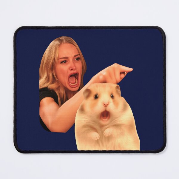Item preview, Woman Yelling at Shocked Hamster designed and sold by The Art by Rossouw.