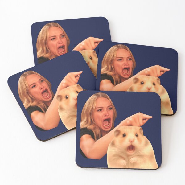 Item preview, Woman Yelling at Shocked Hamster designed and sold by The Art by Rossouw.