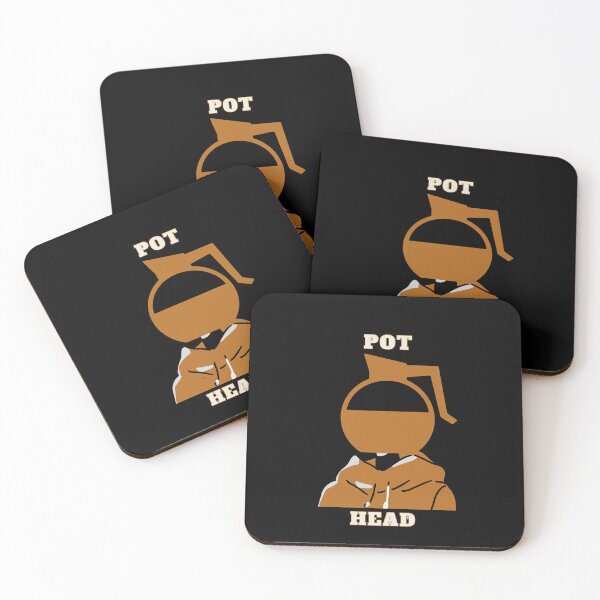 Item preview, Pot Head - Coffee Pot Head Silhouette Pun designed and sold by IdiomsIcons.