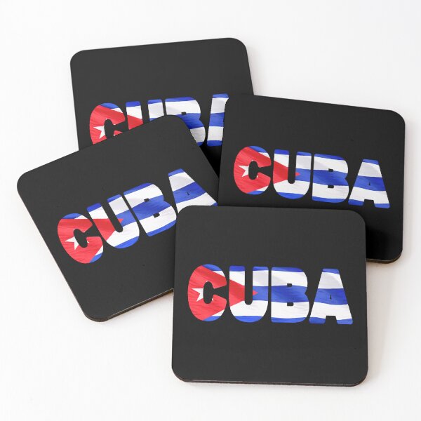 Item preview, CUBA - Flag Flying in Wind cut to Letters Souvenir Sticker Shirt designed and sold by Adam Gormley.