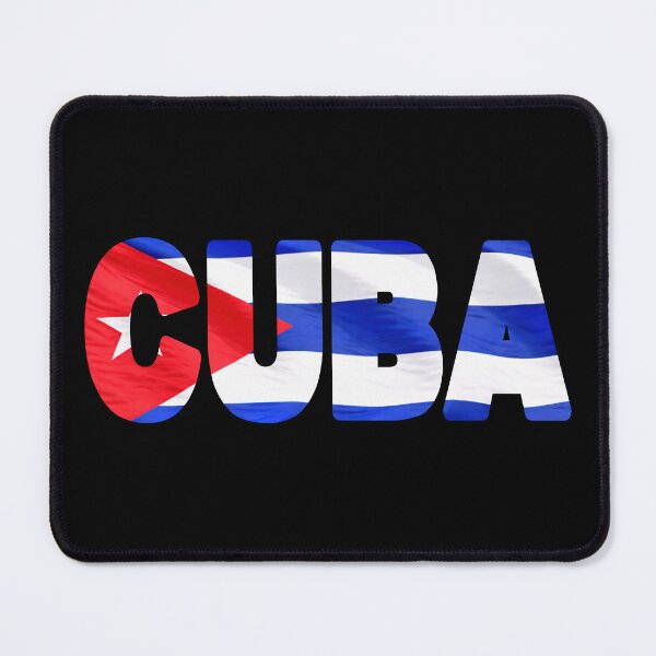 Item preview, CUBA - Flag Flying in Wind cut to Letters Souvenir Sticker Shirt designed and sold by Adam Gormley.
