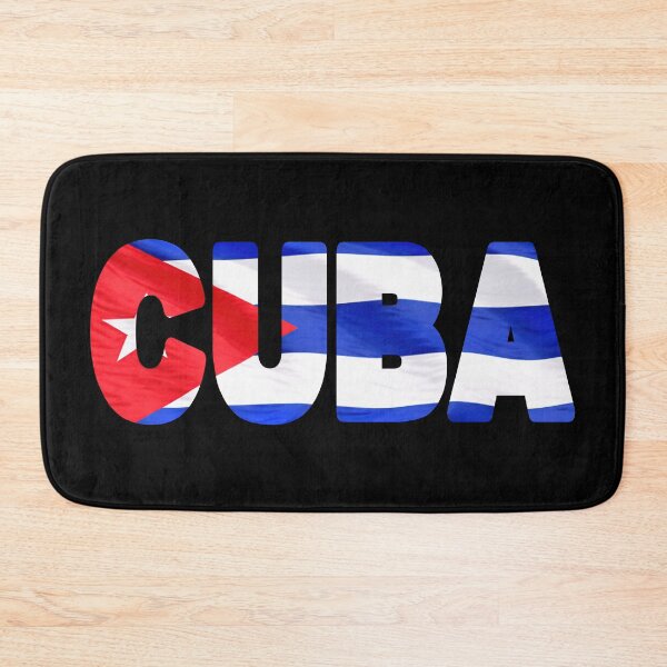 Item preview, CUBA - Flag Flying in Wind cut to Letters Souvenir Sticker Shirt designed and sold by Adam Gormley.