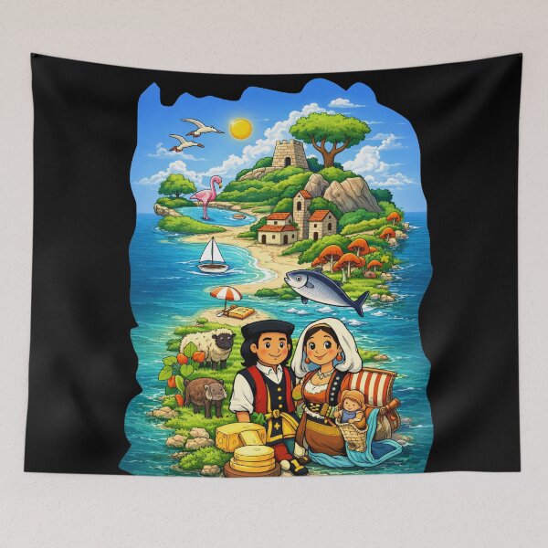 Item preview, Sardinia Island – Tradition, Sea and Legend designed and sold by Arte Cartoon From TagTeam Group.
