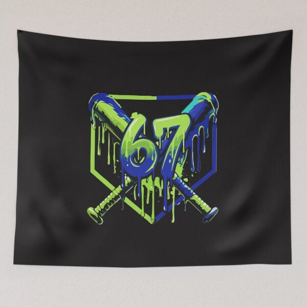 Item preview, 67 Baseball Drip Effect Urban 6 7 Meme Graphic Design designed and sold by kiralynstration.