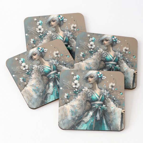 Item preview, Turquoise Girl designed and sold by Beyondnote-Art.