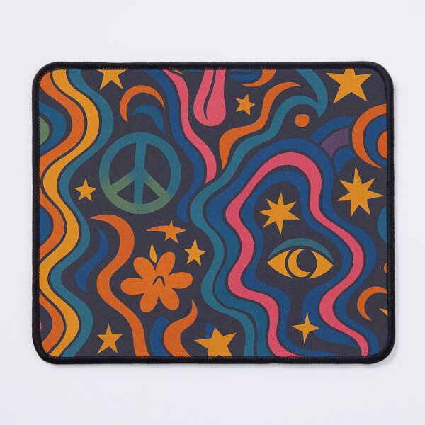 Item preview, Psychedelic Swirlscape – 1970s Retro Pattern designed and sold by VoniBlue.